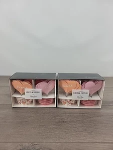 2 PACK | Martha Stewart Collection Heart Cupcake Liners & Toppers - New in Box - Picture 1 of 2