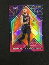 2021-22 Panini Recon #25 Domantas Sabonis Holo Orange FOTL /18 Kings No Reserve