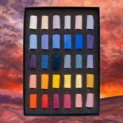 Unison Artists Soft Pastel Box Set - 30 Half Length Sticks - Sandra Orme Sky - Image 1 of 4