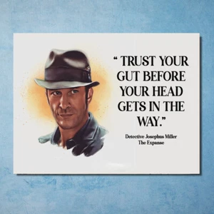 Miller, Trust Your Gut Quote The Expanse SciFi TV Show image metal plaque signs - Picture 1 of 2