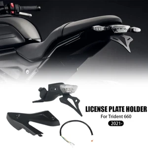For Trident660 Trident 660 2021- New License Plate Holder Rear Tail Tidy Fender - Picture 1 of 19