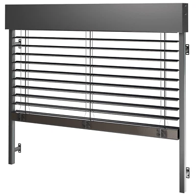 C80 ALU-Außenjalousie, Raffstore + Motor, Kassette CUBE B:0.6-4.5m, H:0.6-4m - Bild 1 von 4