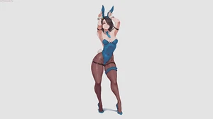 Anime bunny girl suit girls brunette ears bodysuit Playmat Gaming Mat Desk - Picture 1 of 1