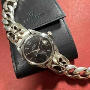 Tudor Prince Oyster Ref.90630 Antique Vintage Hand Winding Wristwatch Black Dial - Picture 1 of 7