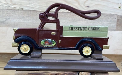 Nut Cracker Cast Iron Chestnut Creek Red Pickup Truck Harvest Time 21751 - Image 1 of 4