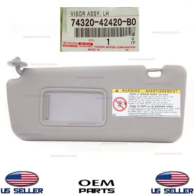 Parasol genuino delantero izquierdo lado del conductor gris ⭐OEM⭐ TOYOTA RAV4 2004-2005 Foto 1 de 3