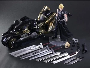 CLOUD STRIFE & FENRIR PLAY ARTS KAI FINAL FANTASY VII ADVENT CHILDREN +BROWN BOX - Foto 1 di 24