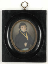 "Portrait of a gentleman", Austrian miniature, 1810s