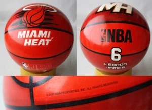 RARE 2011 NBA MIAMI HEAT LEBRON JAMES PLASTIC BALL BY STAR GREECE NEW ! - Picture 1 of 6