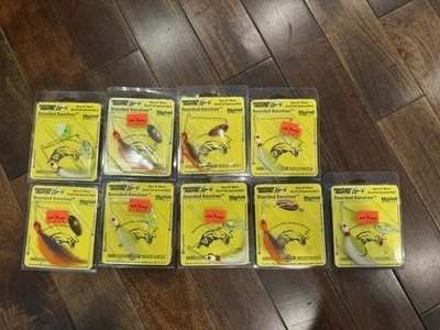 Lote de 9 iscas giratórias barbudas Banshee 1/4 oz Bucktail - Panther Martin - Imagem 1 de 4