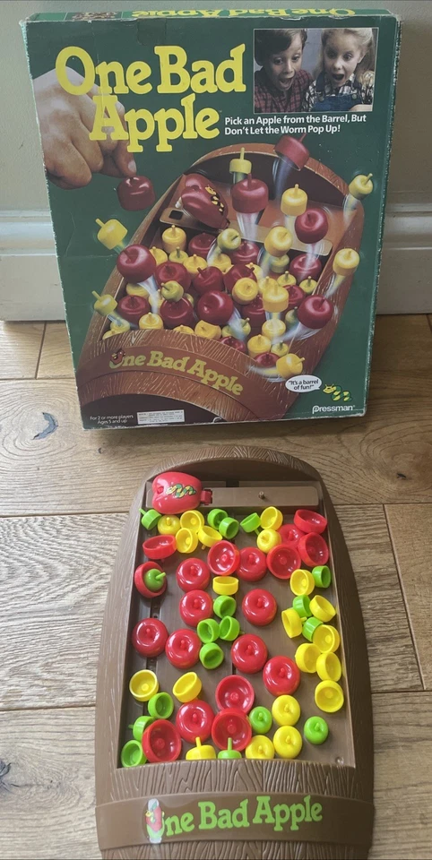 Vintage One Bad Apple Board Game Pressman 1988 - Image 1 of 4