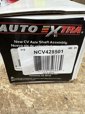 🔥 Auto Extra NCV428501 CV Axle Assembly-New CV Axle! 🔥 - Image 1 of 4