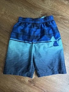 Under Armour Boys Blue Bathingsuit Shorts Medium - Picture 1 of 3