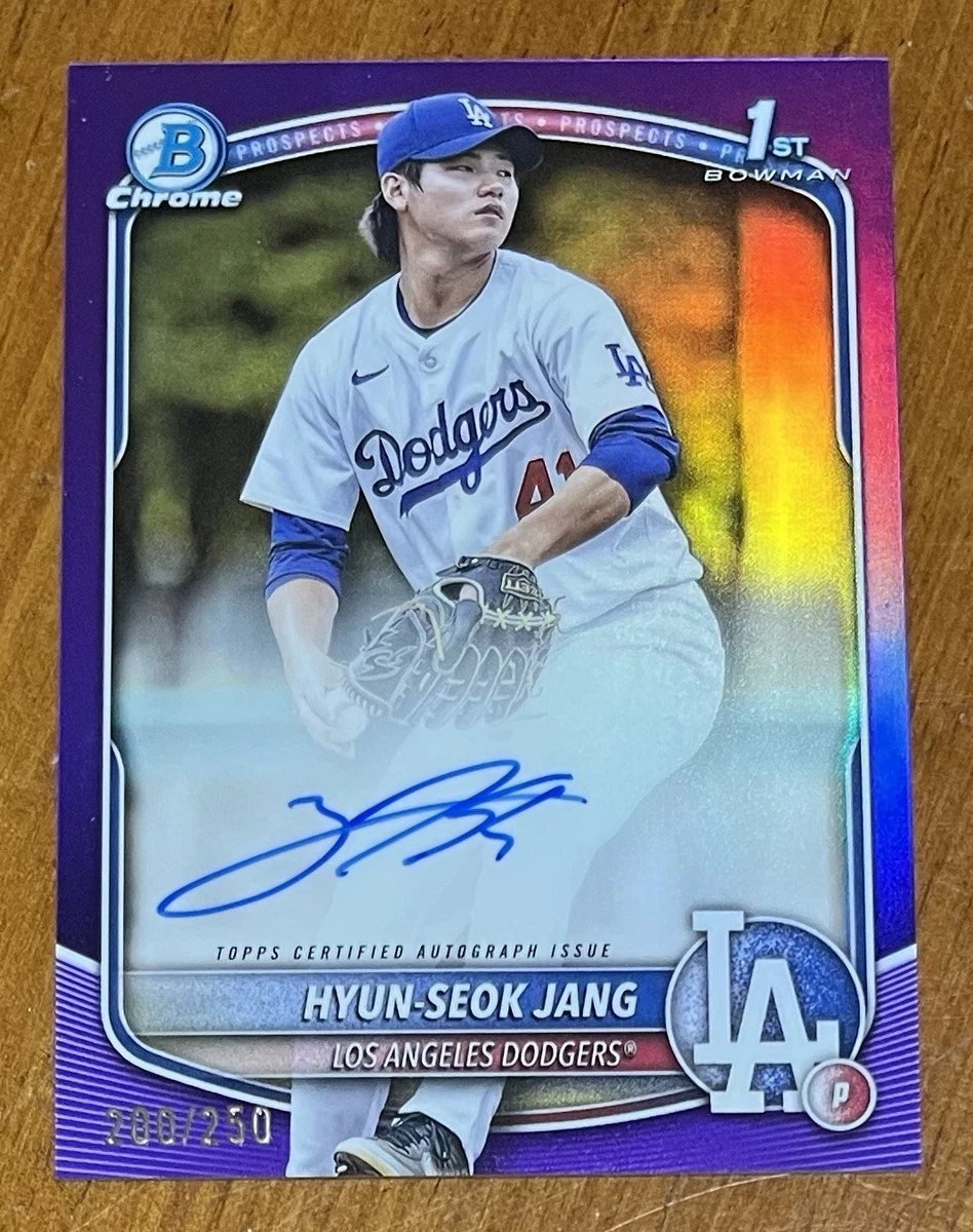 Bowman Los Angeles Dodgers Autographed Baseball Trading Cards