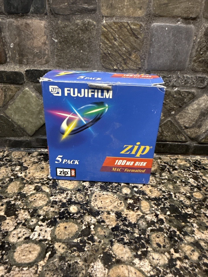 Lote de 5 discos Fuji Fujifilm Zip 100 MB formateados Mac sellados de fábrica Foto 1 de 4