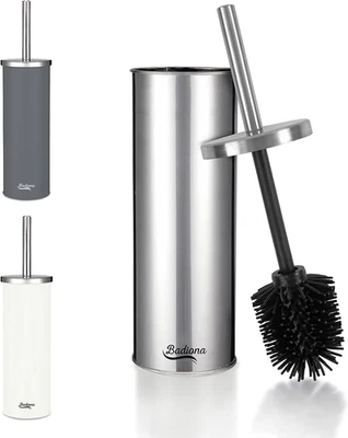 Scopino Wc Silicone Argento Opaco - Scopino Bagno Wc Inox & Intercambiabile I Sp - Immagine 1 di 4