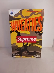 Supreme x Wheaties Yellow Camo Cereal Box S/S 2021 New & Sealed - Picture 1 of 9