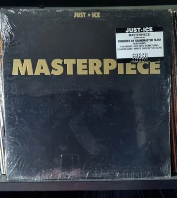 Just-Ice – Masterpiece (Fresh Records) 1990 SEALED LP Import Grandmaster Flash - Image 1 of 3