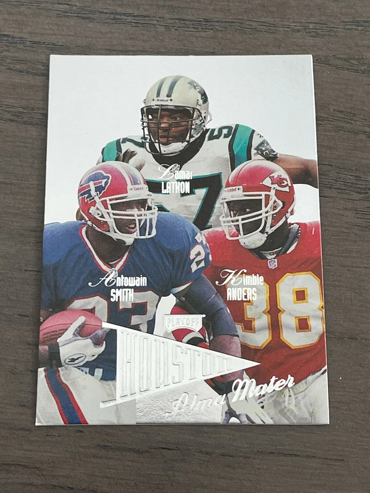 1998 Playoff Prestige Alma Maters Antowain Smith Larmar Lathon Kimble Anders #6 - Image 1 of 2