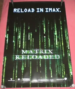 The Matrix Reloaded IMAX Movie Poster 27x40 D/S Lawrence Fishburne Keanu Reeves - Bild 1 von 3