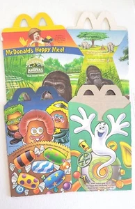 McDonald's Happy Meal Box Lot of 2 Vintage Flat Boxes VGC - Picture 1 of 3