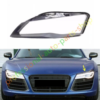 Cubierta de lente de faro lateral izquierdo + pegamento para Audi R8 2008-2015 Foto 1 de 4