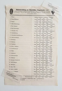 1930 Bestandserhebung Schwäbischer Sängerbund Verein Albgau Gau Stuttgart Ulm  - Picture 1 of 2