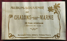 ALBUM - SOUVENIR DE 20 CPA DE CHALONS / MARNE , BOURGOGNE FRERES , EDITEURS