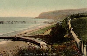 (aw69) Shanklin Pier from the Cliffs - Isle of Wight Postcard - Picture 1 of 2