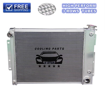 Radiador de aluminio 337 3 filas para Chevy Camaro Pontiac Firebird 1967 1968 1969 21" Foto 1 de 4