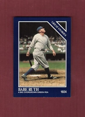 #35 BABE RUTH, 1924 New York Yankees ~ 1994 Megacards/TSN Conlon color card NM+ - Image 1 of 3