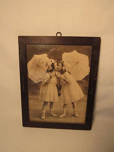 1930's New York Telephone Co. Long Island Kissing Girls Advertisement Sign - Picture 1 of 5