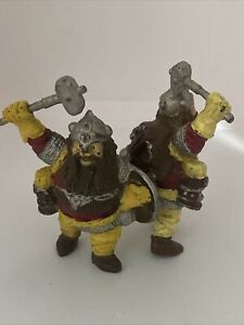 Set Of 2 Vintage 1982 Dwarf Vikings Advanced Dungeons and Dragons Figure