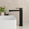 Black Tall Bathroom Faucet Sink Single Handle&Hole Mixer Basin Deck Mounted Tap