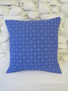 Cushion Cover, Blue, Abstract Floral, 17" x 17", Blue Mix, Cotton Blend. - Picture 1 of 11