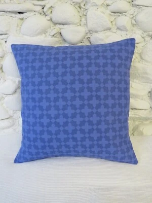 Cushion Cover, Blue, Abstract Floral, 17" x 17", Blue Mix, Cotton Blend. - Image 1 of 4