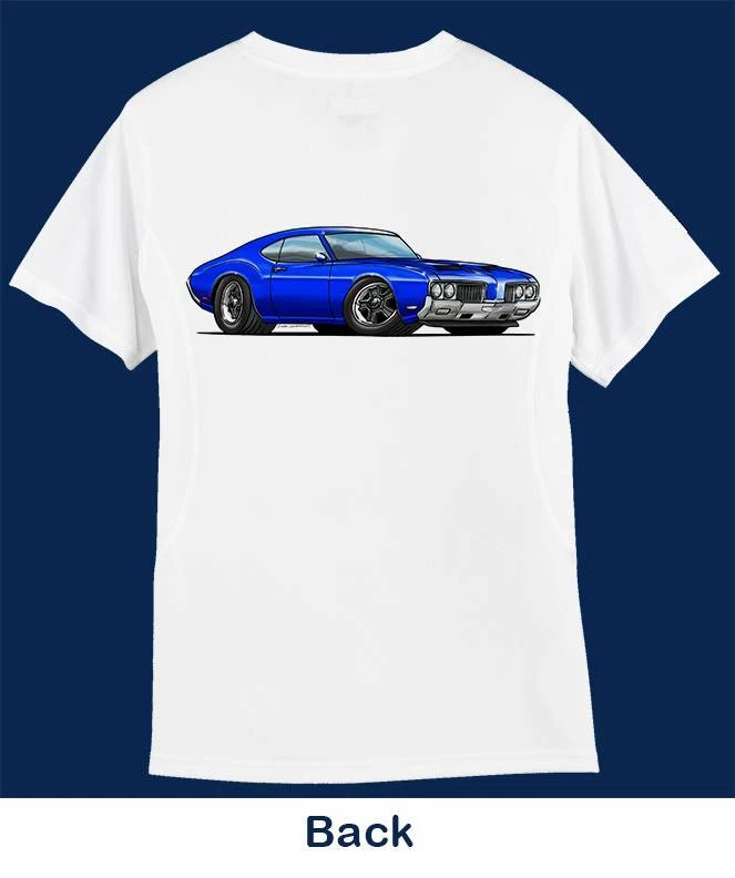 Camiseta Cutlass 442 1970 dibujos animados musculosos 0505 GA Olds coche arte automático Foto 1 de 1