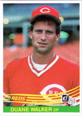 1984 Donruss #325 Duane Walker Cincinnati Reds - Image 1 of 2