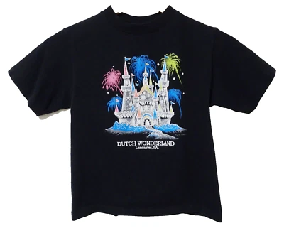 XS Vtg 90s Women's Dutch Wonderland Amusement Park Lancaster Pa Distressed Tee - Image 1 of 4