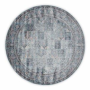 Newbury Oriental Storybook Blue Traditional Round Rug - 2 Sizes **FREE DELIVERY*