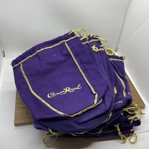 Lot of 20 Crown Royal 9" Purple Drawstring Bags Medium size 750ml - Picture 1 of 2