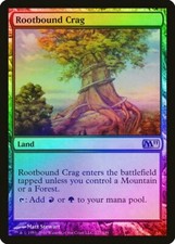 Rootbound Crag FOIL Magic 2011 / M11 HEAVILY PLD Land Rare MAGIC CARD ABUGames