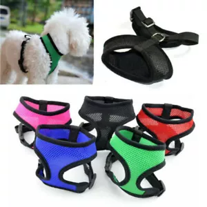 Mesh Padded Soft Puppy Pet Dog Cat Harness Breathable Comfortable Vest M L XL - Picture 1 of 10