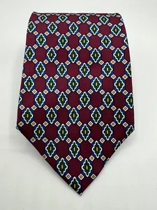 Christian Dior 100% Silk Tie Made in Canada Geometric Multicolor 57"x4" - Picture 1 of 9