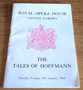 Royal Opera House - Covent Garden - 1960 - Vintage Programm - Tales of Hoffman - Bild 1 von 3
