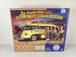 Milton Bradley Cactus Slim and His Cowboy Crooners puzzle 2000 pezzi 24"X32" - Foto 1 di 9