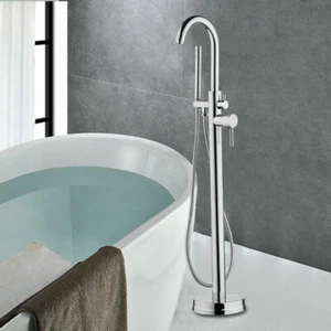 Grifo independiente grifo de bañera de pie ducha de mano bañera - Imagen 1 de 9