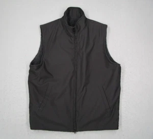 Pendleton Vest Mens Medium Black Reversible Sherpa Fleece Outdoor Workwear - Picture 1 of 10