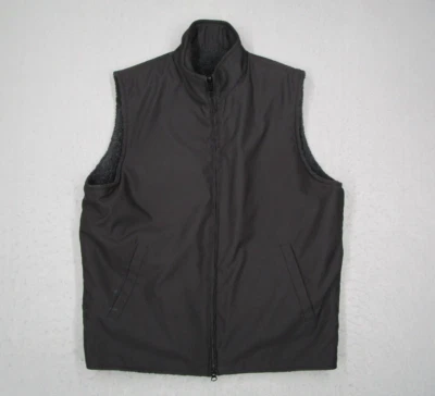 Pendleton Vest Mens Medium Black Reversible Sherpa Fleece Outdoor Workwear - Image 1 of 4