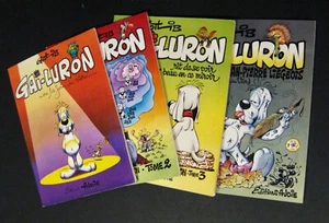 Gotlib Gai-luron Lot de 4 volumes 1 à 4 EO Ed. Audie 1975/76 TBE - Picture 1 of 5
